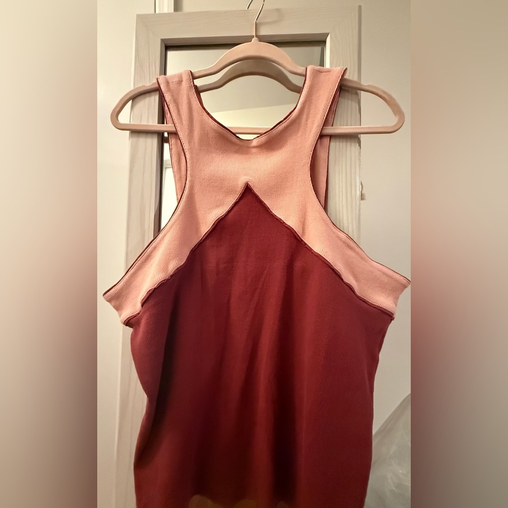 Anthropologie color block top. New with tags, sold out online.